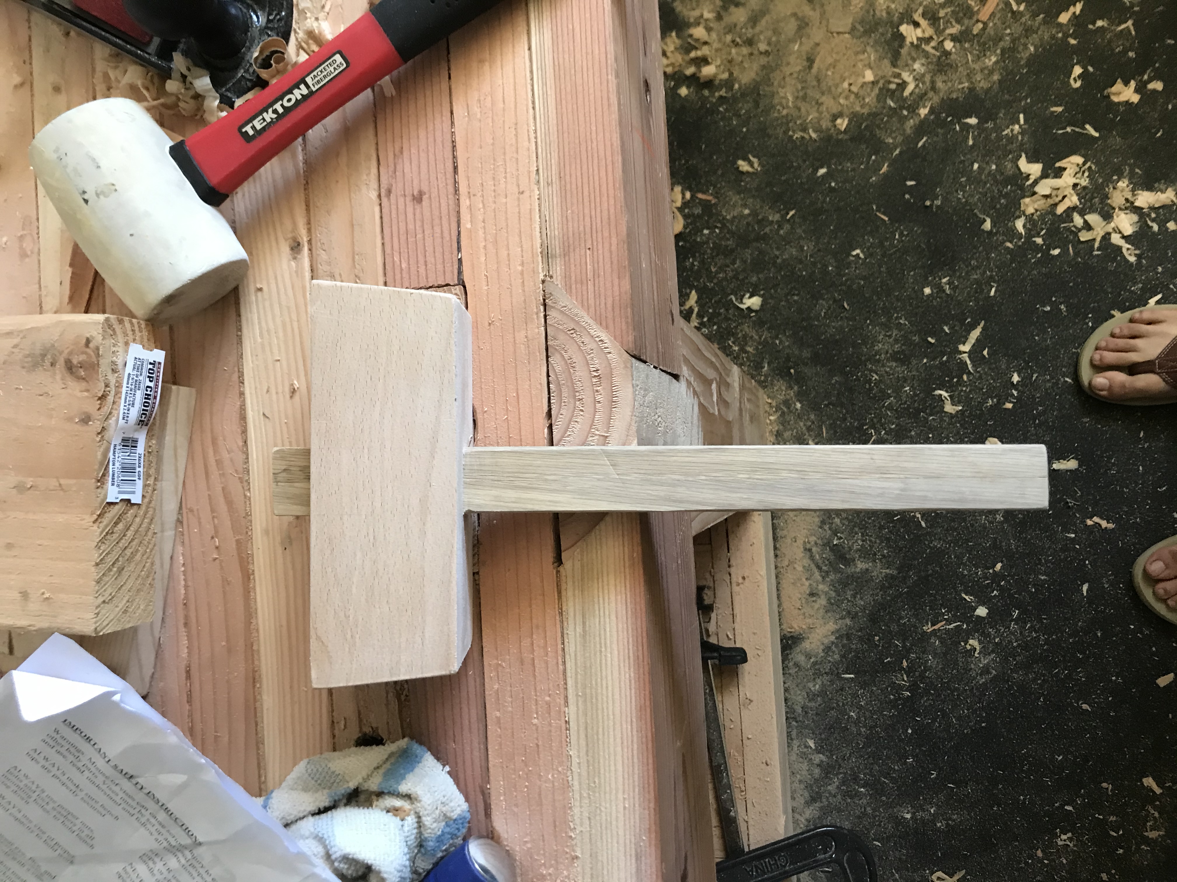 Unfinished mallet